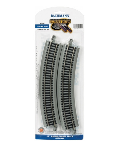 Bachmann 44501 18 Curved Nickel Silver E Z ( 4 ) Ho