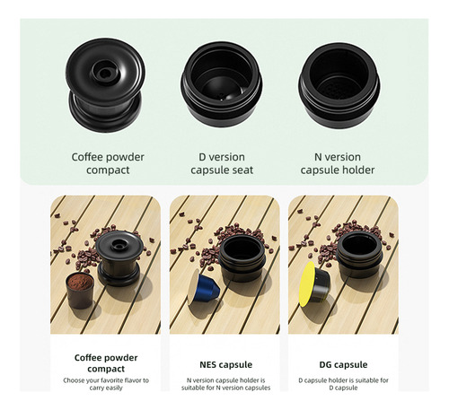 Cafetera Espresso, Máquina Eléctrica Portátil Inalámbrica