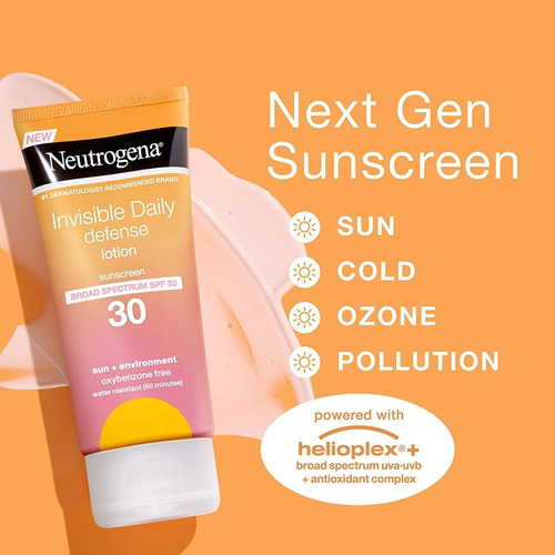 Neutrogena Invisible Daily Defense Protector Solar Spf 30