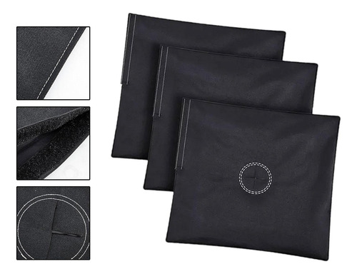 3x Bolsa De Pesas Bolsa De Pesas Base De Negro De 18 \ X19\