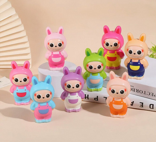 Squishy Labubu Juguete Kawaii Antiestrés X1 Aleatorio