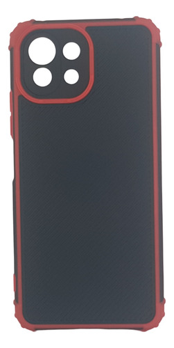 Estuche Mate Rígido Antigolpes Para Xiaomi Mi 11 Lite Rojo