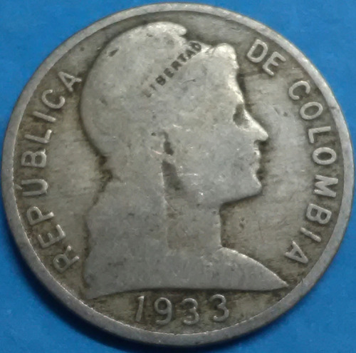 Moneda De 5 Centavos Año 1933 