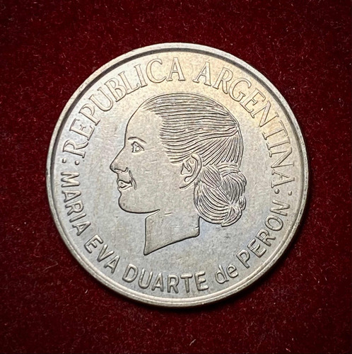 Moneda 2 Pesos Evita Argentina 2002 Km 135 Conmemorativa