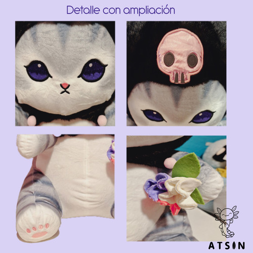 Juguete Peluche Kawaii Fusand Vestido De Kuromi Grande 60cm Color MOFUSAND KUROMI