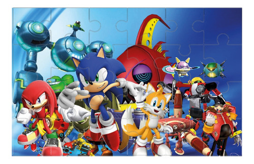 Puzzle Rompecabezas Sonic Y Amigos Niños Regalo 