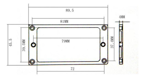 De 2 Piezas De Licencia Base De Recogida De Metal De 4x4 Mm