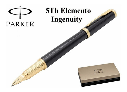 Parker 5th Elemento Negro Laca Gt Large, Modelo Premium