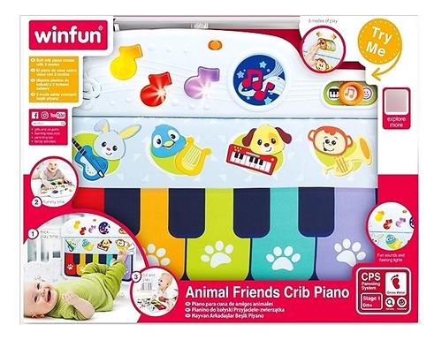 Nuevo Piano Blando Para Bebe Juego Juguete Musical Con Luces