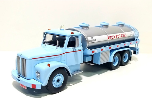 Miniatura Scania Jacaré Transporte Água 1/43 Ixo Brasil