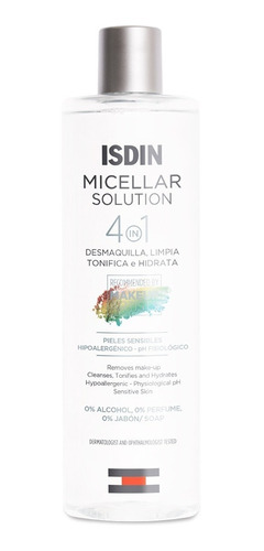 Isdin Agua Micelar 4 En 1 Piel Sensible 400 Ml.