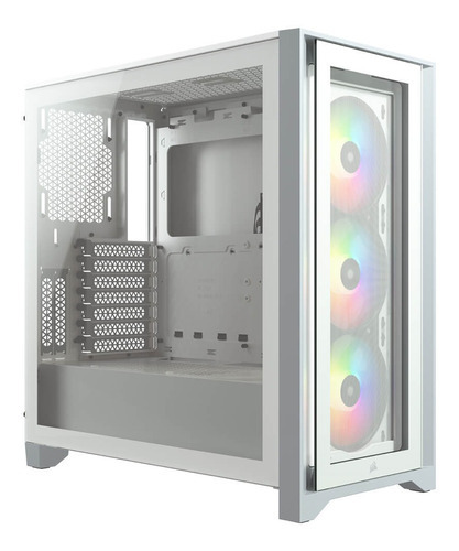 Gabinete Corsair Icue 4000x Rgb Midi-tower Atx Usb 3.0 B /vc Color Blanco