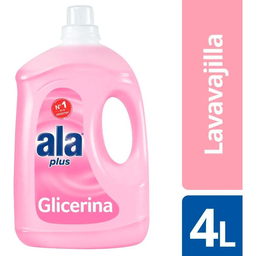 Detergente Lavavajilla Ala Plus Glicerina Cremoso 4lt