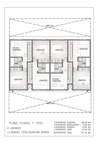 Imagen 29 de 31 de Triplex Borges 1576 - Moron Sur