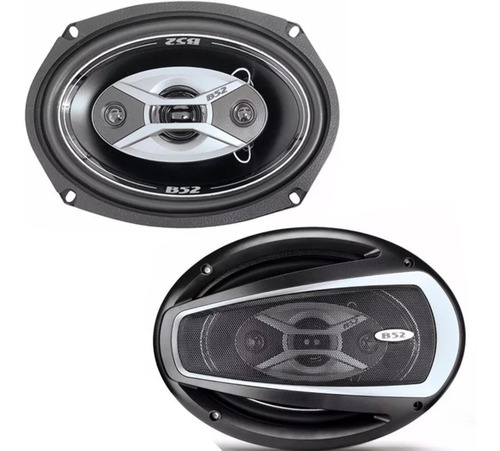Imagen 3 de 7 de Parlantes B52 6x9 4 Vías Con Reja Y Caja Doble De Regalo