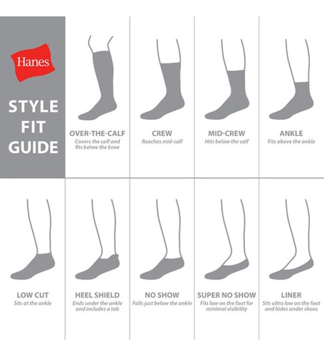 Calcetines Acolchados Para Hombre X-temp Paquete 12 Pares