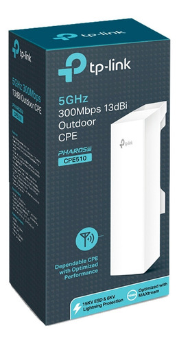 Cpe510 Tp-link De Exterior De 13dbi En 5ghz A 300mbps