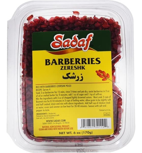 Sadaf Zereshk Barberías Secas 6 Oz