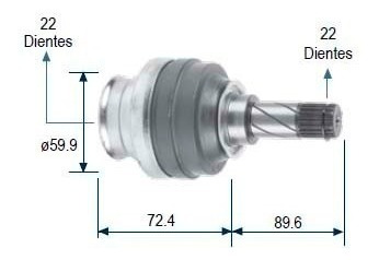 Junta Homocinetica Gm Corsa 1.8l Manual 03-09 L/caja