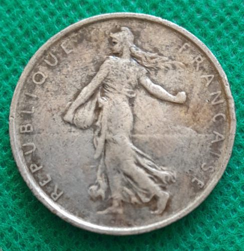 Moneda De 5 Francos, Francia ( Ley 0.835 Plata), Año 1963
