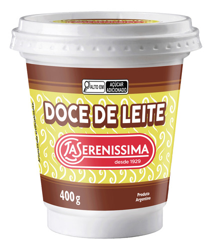 72x De 400g - Doce De Leite La Serenissima Argentino
