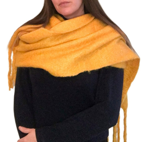 Bufanda Bufandon Pashmina - Color Mostaza -