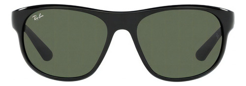 Lente Solar Unisex  Ray-ban Protección Uv Negro Verde 