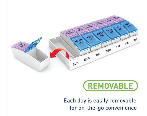 Pastillero Semanal Practico Y Cómodo