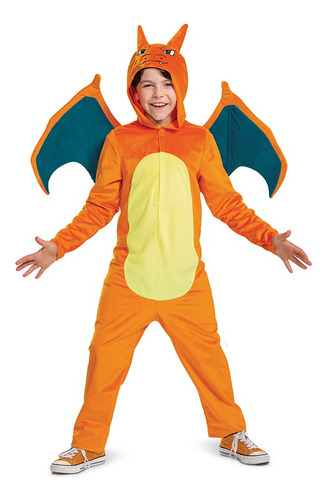 Disfraz De Charizard Para Niños Oficial De Pokémon, Talla S