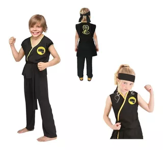 Cosplay Karate Kid Disfraz Cobra Kai Niño Disfraces Hallowen