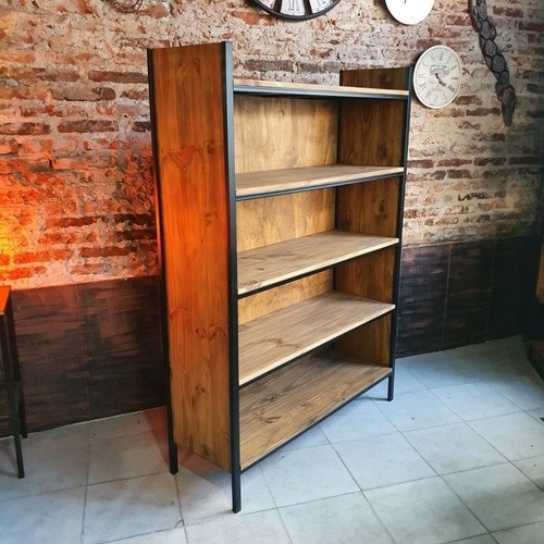 Mueble Biblioteca Estanteria Repisa Industrial 120x40x170