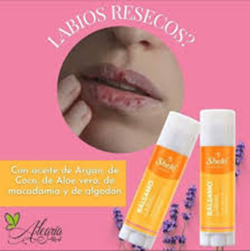 Balsamo Labial Shelo Nabel Hidratante De Labios Coco Argan