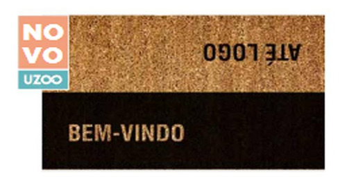 Capacho de Porta Fibra de Coco até Logo 75x45cm - Uzoo