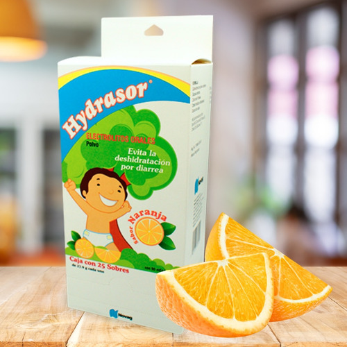 Hydrasor Electrolitos Orales Caja C/ 25 Sobres Sabor Naranja