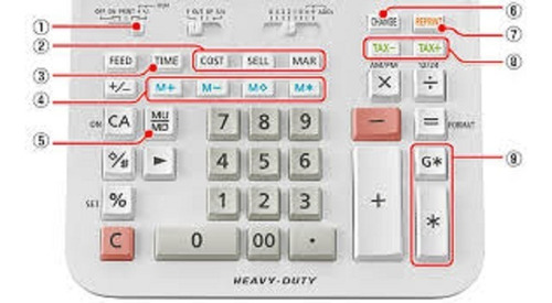 Calculadora Cassio Dr-210r-we Com Visor Fita Bobina
