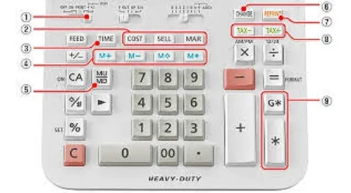 Calculadora Cassio Dr-210r-we Com Visor Fita Bobina