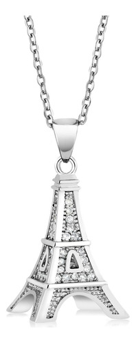 Gem Stone King 925 Plata Esterlina Francia Torre Eiffel Cz