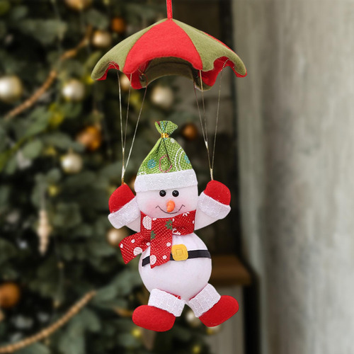 Colgante De Navidad Con Paracaídas De Papá Noel, Colgante