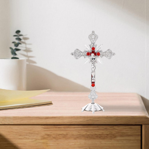 Reliquias De La Iglesia Jesús En El Soporte Cruz De Plata
