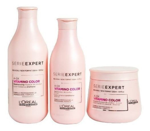 Loreal Vitamino Color Kit Shampoo + Enjuague + Mascara Chico