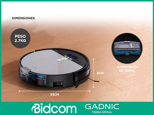 Aspiradora Trapeadora Robot Ilife Con Base De Carga 6 Modos