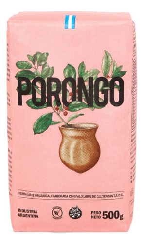 Yerba Mate Orgánica Porongo 2 X 500 Gr - Sin Tacc