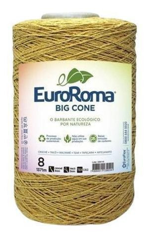 Kit 3 Unidades Barbante Euroroma 1.8kg N8 Mostarda