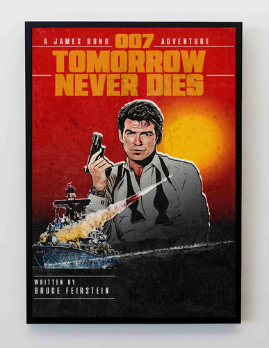 Cuadro 33x48cm Poster 007 Tomorrow Never Dies James Bond