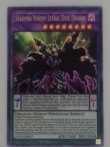 Fusion Ultra Yugioh Starving Venemy Lethal Dose Dragon