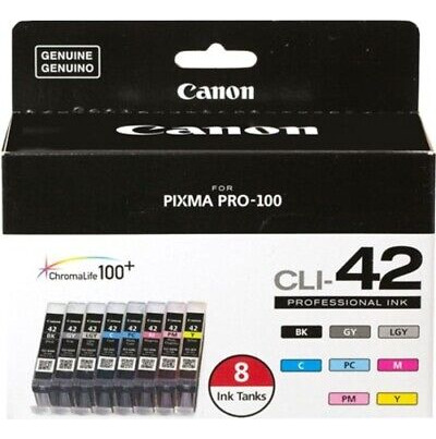 Canon Cli-42 Original Ink Photo Cartridge 8 Pack 6384b00 Vvc