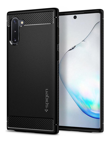 Capa Original Spigen Galaxy Note 10 Rugged Armor Matte Black