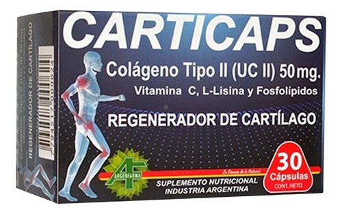 5 Cajas X 30 Carticaps (150u) Regenerador Cartílago Colágeno