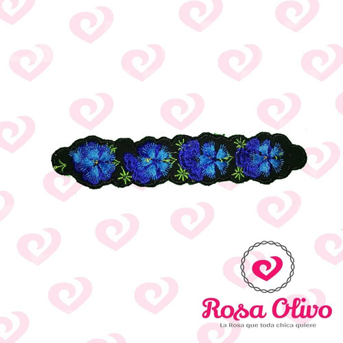 Pulsera Flores Anémona Bordada (contorno)