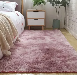 Tapetes Pie De Cama Peludos 60*150 Cm Envío Inmediato